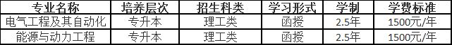 東北電力大學2023年成人高等學歷教育招生簡章