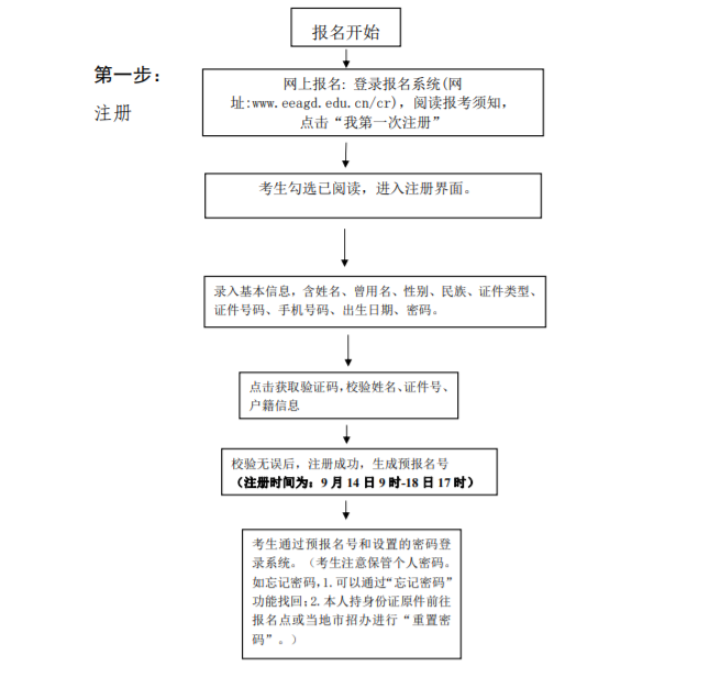 廣東松山職業技術學院成考報名流程是什么？