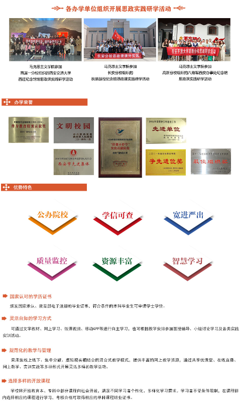 西安開放大學2024年秋季招生簡章