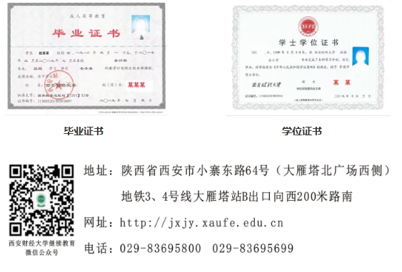 西安財經大學2025年高等學歷繼續教育招生簡章 西安財經大學2025年高等學歷繼續教育招生簡章