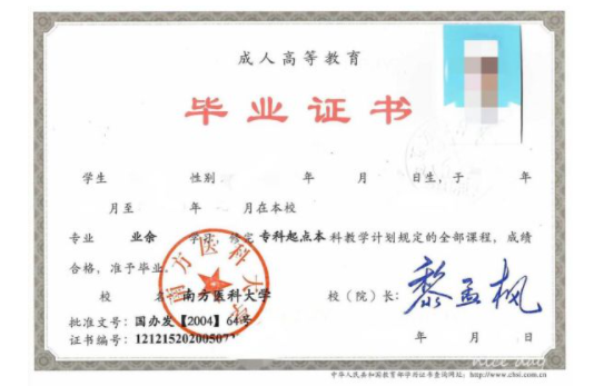 2024年南方醫科大學成人高等教育招生簡章