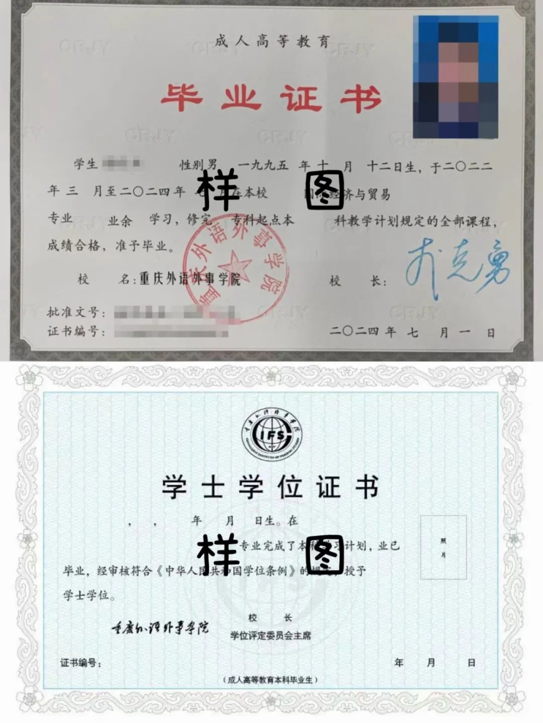重慶外語外事學院2025年高等學歷繼續教育專升本招生簡章