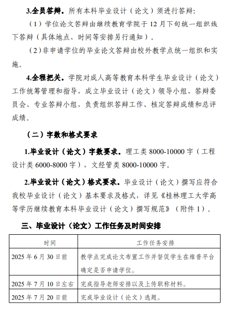 關于做好我校2026屆成人高等教育本科學生畢業設計（論文）工作的通知