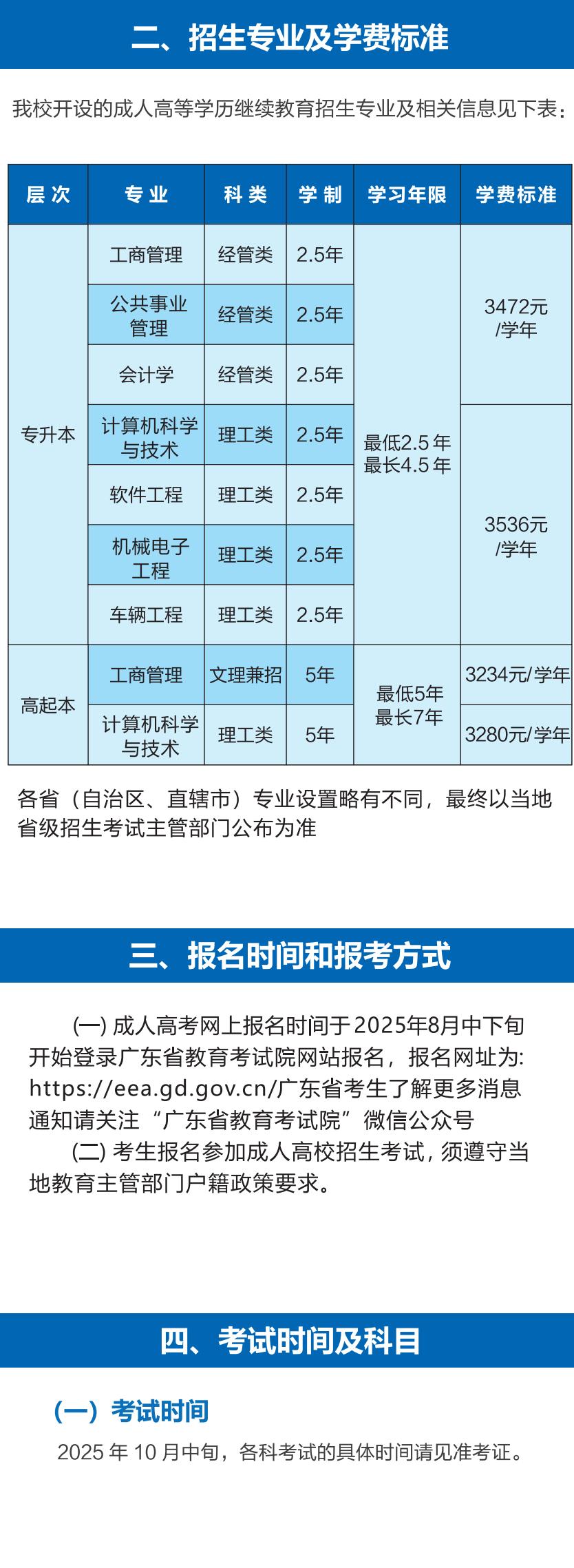 2025成人高等學歷教育招生簡章