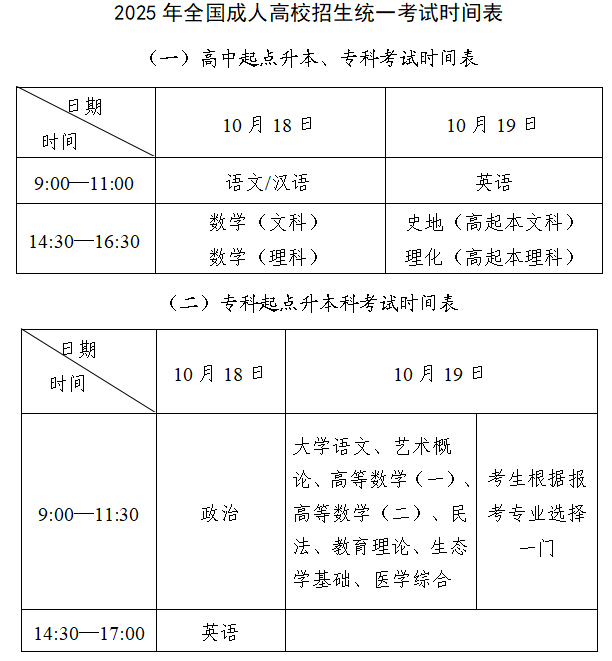2025年北京市成人高校考試招生有關事項的公告 2025年北京市成人高校考試招生有關事項的公告
