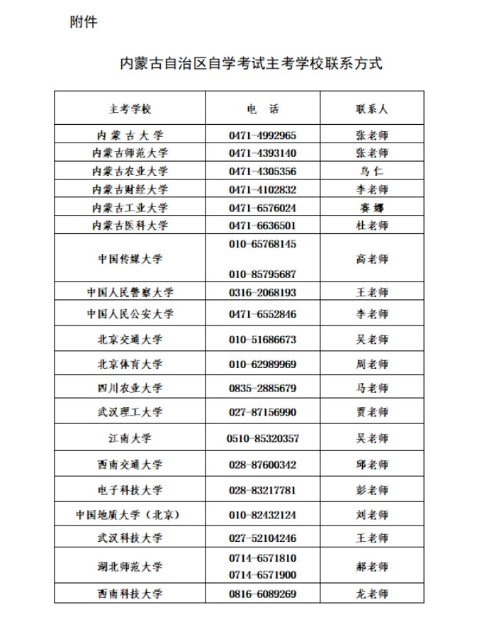 內蒙古自治區高等教育自學考試2026年上半年畢業申請工作公告
