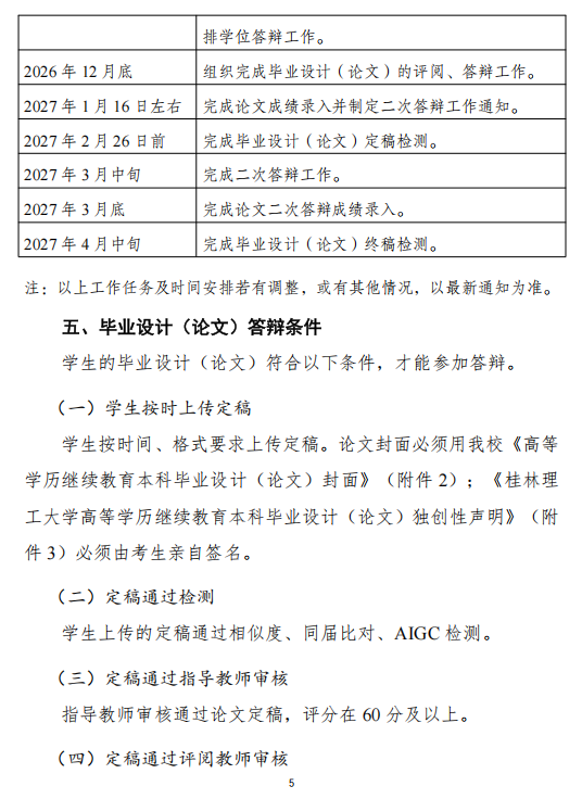 關于做好我校2027屆成人高等教育本科學生畢業設計（論文）工作的通知