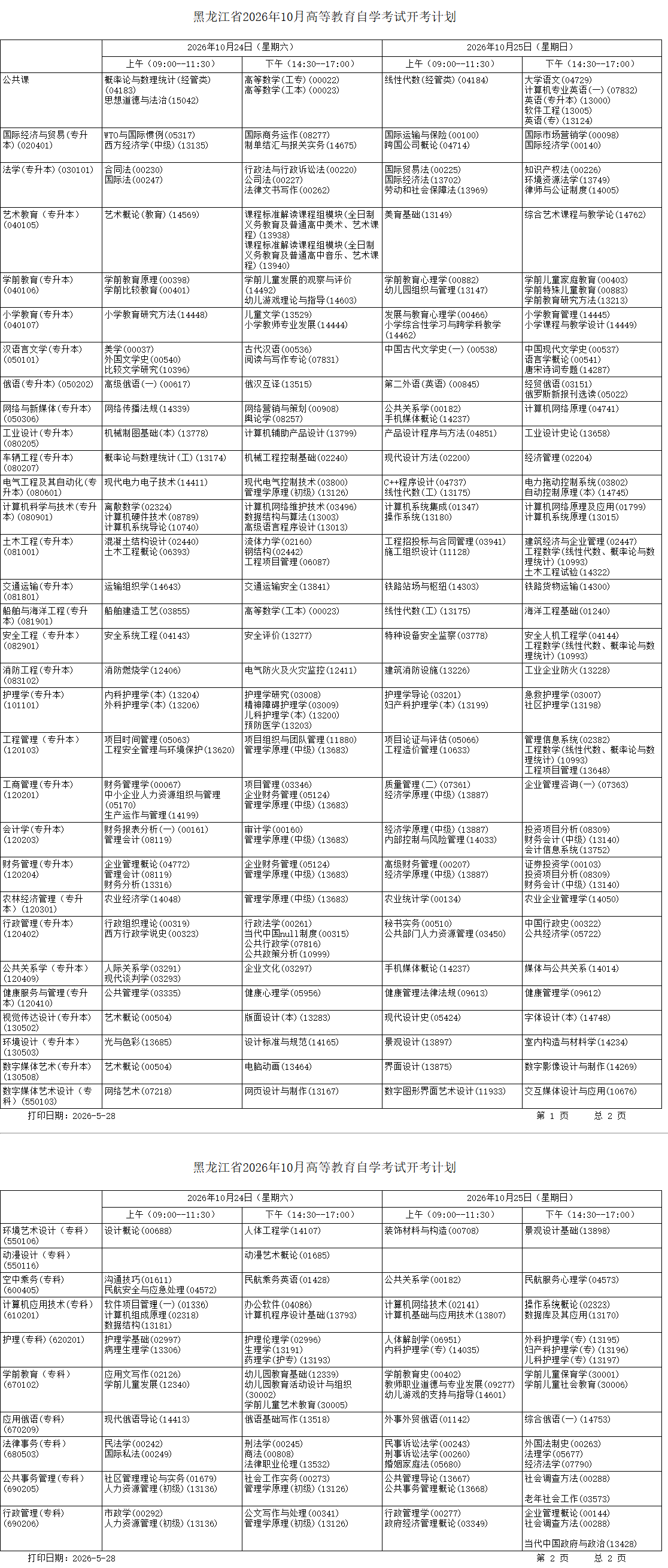 2026年黑龍江自考報名規則、報考流程及全年開考專業完整計劃
