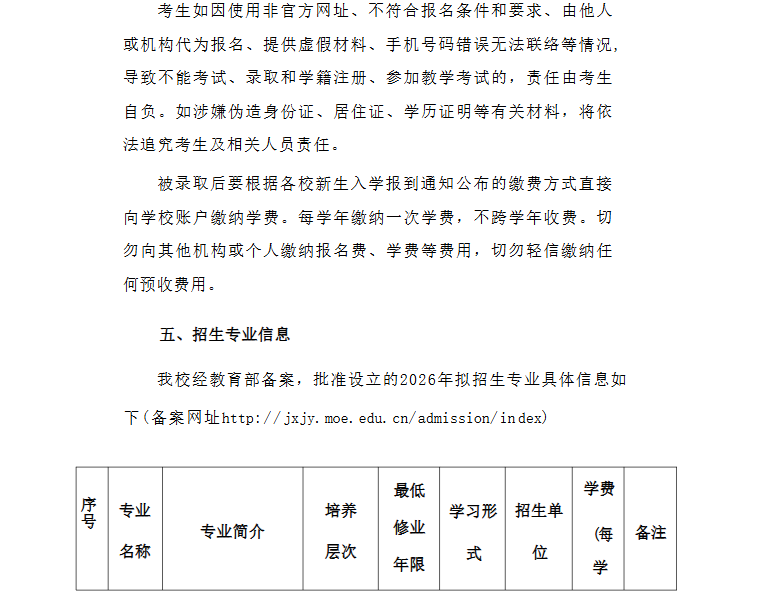 2026年合肥城市學院高等學歷繼續教育招生簡章