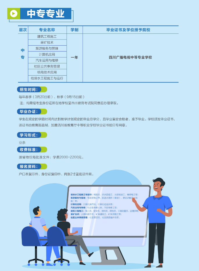 南充開放大學（營山分校）2023年春季招生簡章