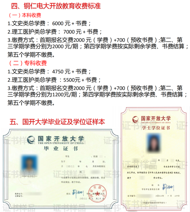 銅仁沿河開放大學2023年春季招生簡章