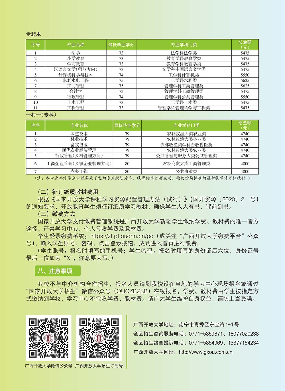 廣西邕寧開放大學2023年秋季招生簡章