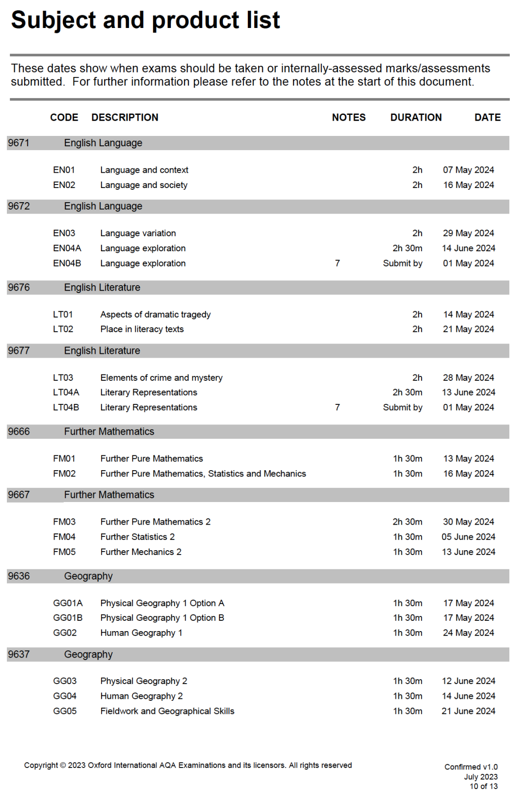 【收藏】AQA考試局發布2024年上半年大考時間安排
