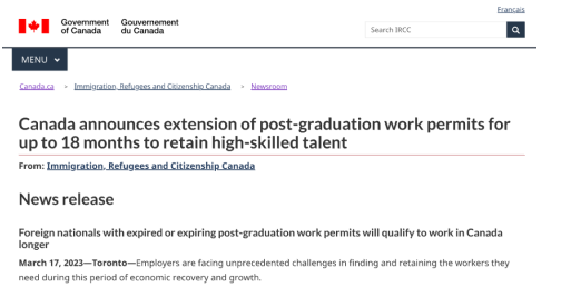 加拿大官宣延長國際畢業生工作許可有效期！留學加拿大工作機會多嗎？