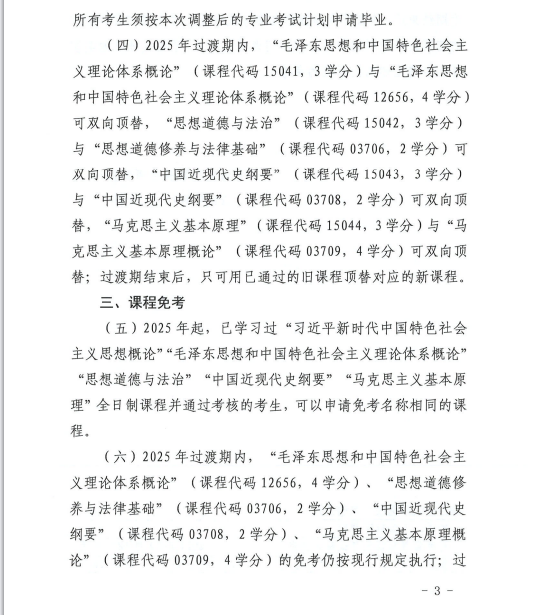 青海省教育招生考試院關于調整高等教育自學考試思想政治理論課課程設置的通知 青海省教育招生考試院關于調整高等教育自學考試思想政治理論課課程設置的通知