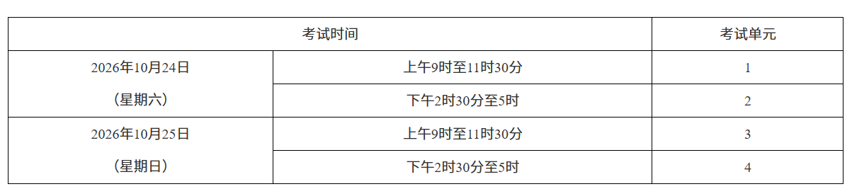 關于印發2026年10月湖南省高等教育自學考試課程考試安排及教材目錄的通知